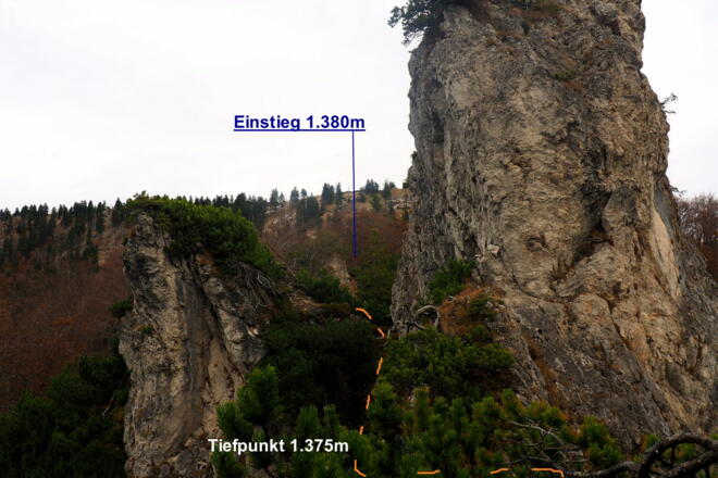 Einstieg zur Schlüsselstelle (II)