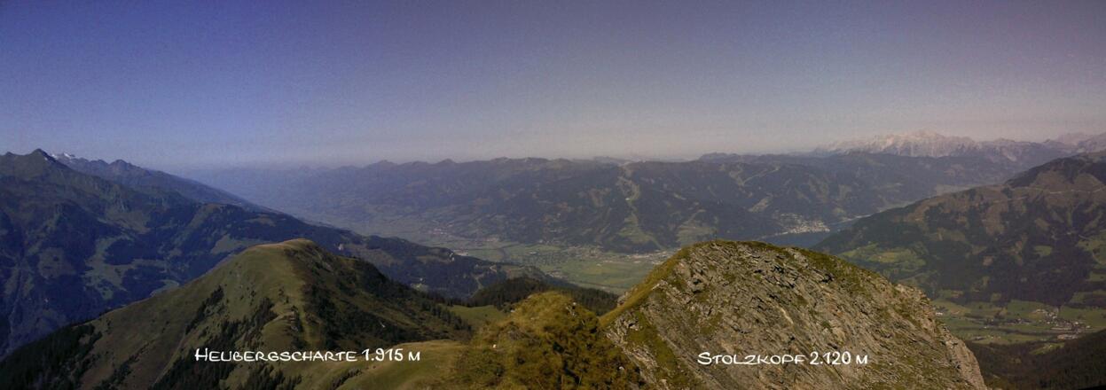 Panorama Richtung Mittersill - Stolzkopf und Heubergscharte