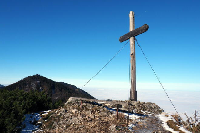 Mittagstein Kreuz 1260m mit Hochsalm