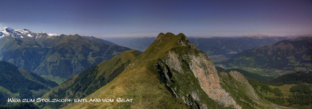 Panorama auf dem Weg zum Stolzkopf