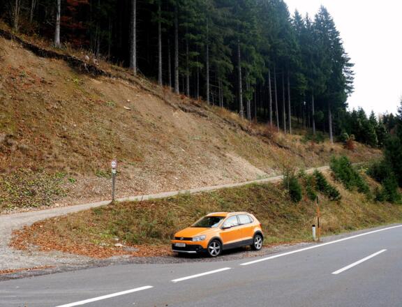 Start ~965m, an der Forststraße zur Menaueralm