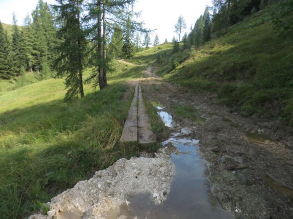 Arg matschig, nur nicht absteigen!