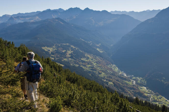 Der Abstieg Richtung Obere Wiese