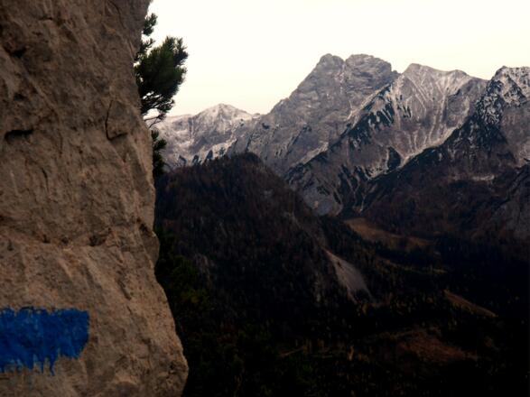 Hexenturm vom Rumpelmayrsteig (~1.100m) gesehen