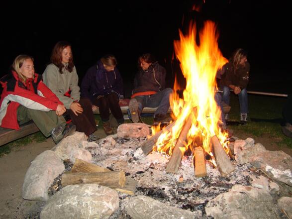 Eine Nacht verbringen wir am Biwakplatz Steyrsteg
