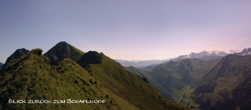 Blick zurück auf den Schaflkopf