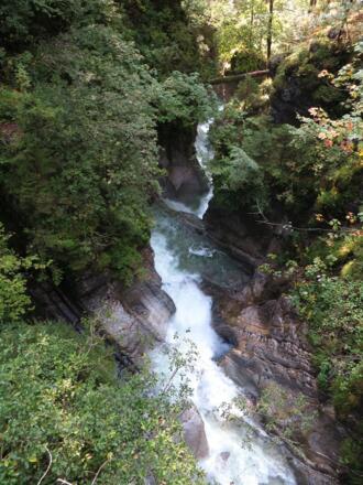 Alte Postalmstraße, Auffahrt mit schönen Tiefblicken