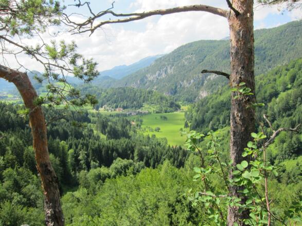 Immer wieder ergeben sich schöne Aussichtspunkte