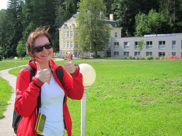 Zum Wanderausklang noch eine Einkehr in der Villa Sonnwend National Park Lodge