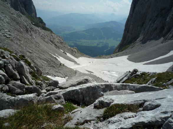 Abstieg vom Ellmauer Tor