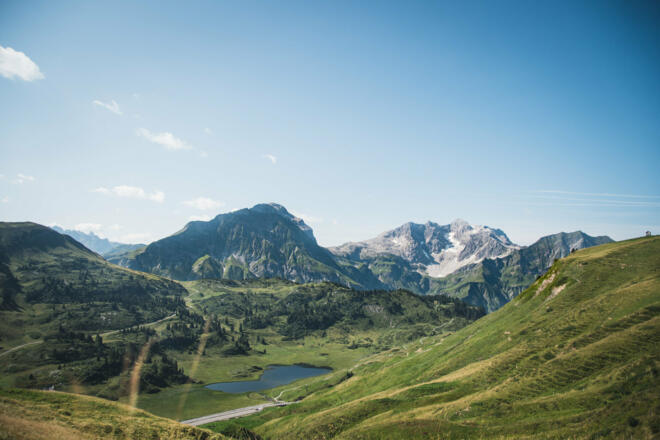 Blick auf Kalbelesee am Hochtannbergpass  (c) Thomas Stanglechner / Vorarlberg Tourismus
