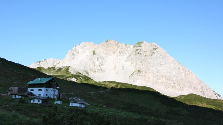 Blick zurück Richtung Pfeishütte und Gleirschtaler Brandjoch