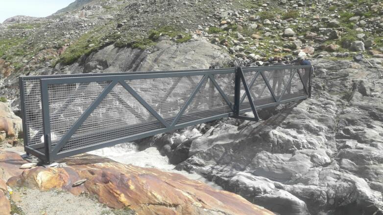 Neue Brücke über die Gurgler Aache - Schäferweg