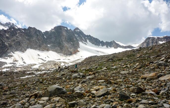Abstieg über Normalweg des Aperen Turms