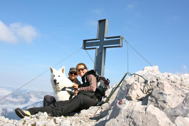 Am Gipfel der Sonntagkarspitze
