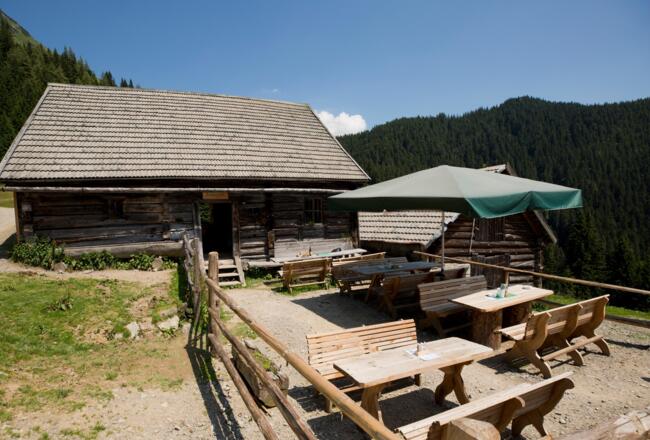 Hütte mit Terrasse