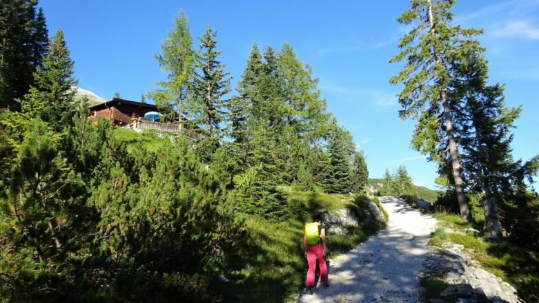 Kurz vor der Pleisenhütte. Die Hütte genießt einen hervorragenden Ruf und ...