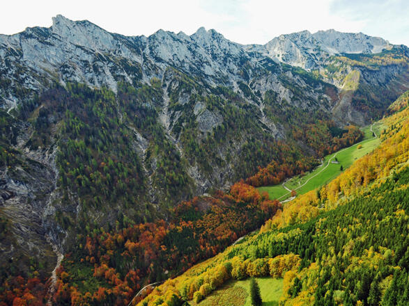 Sengsengebirge, Nordabstürze und Blumauer Alm © Nationalpark Kalkalpen_F. Sieghartsleitner