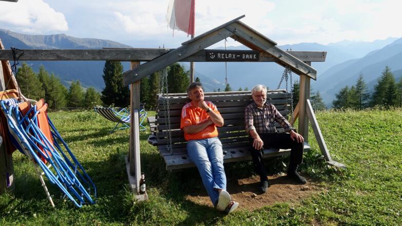 Auf der Relax-Bank