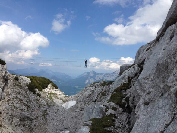 Seilbrücke Schmidt-Zabierow-Hütte