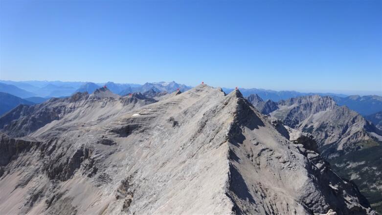 Der gesamte Gratverlauf - Gr. Seekarspitze - Marxenkarspitze - Ödkarspitzen.