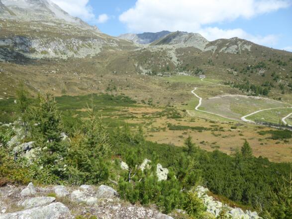 Blick zur Becherhütte