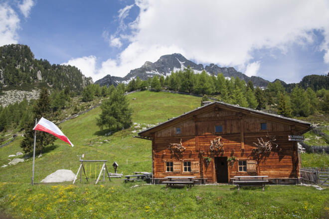 Eingang zum Almschank - Ingresso per la malga