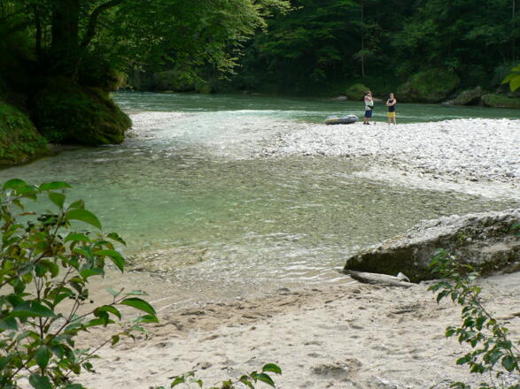Unterhalb des Zinkenstegs, am Zusammenfluss der Krummen Steyrling mit der Steyr