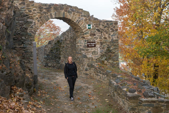 Burgruine Blankenberg am Kammweg Erzgebirge-Vogtland