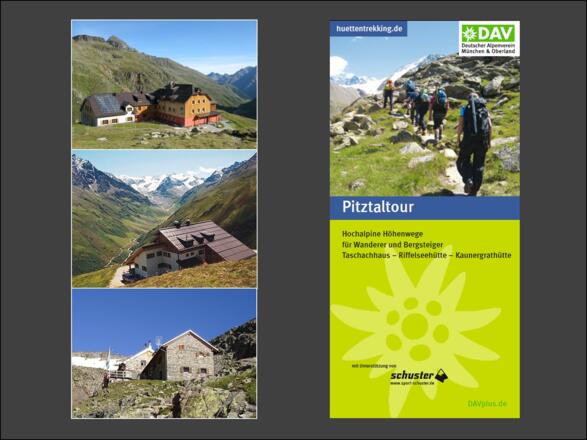 Hier findet man (fast) alle Informationen  - Tourenflyer zur Pitztaltour, zum downlaod unter www.pitztaltour.de