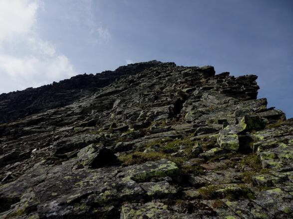 Typisches Gelände am Nordgrat