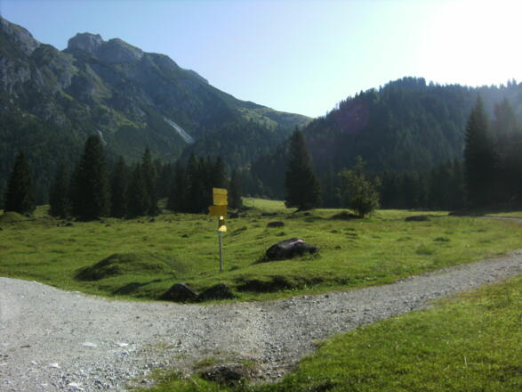 Start Hüttenaufstieg