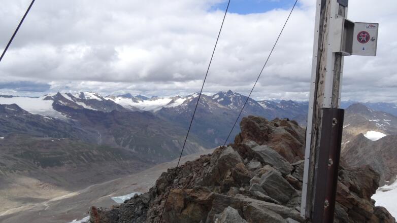 Schmaler Gipfel der Finailspitze