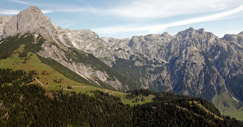 Blick auf die Elmaualm