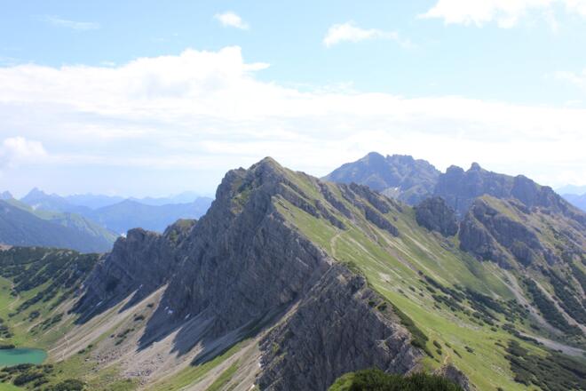 Lachenspitze. Aufgenommen von der Steinkarspitze