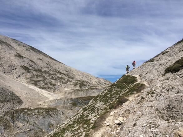Die Karstlandschaft um die Steirische Kalkspitze