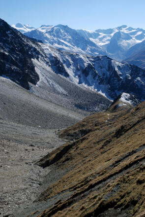 Rückblick vom Kapuzinerjoch nach Gahwinden