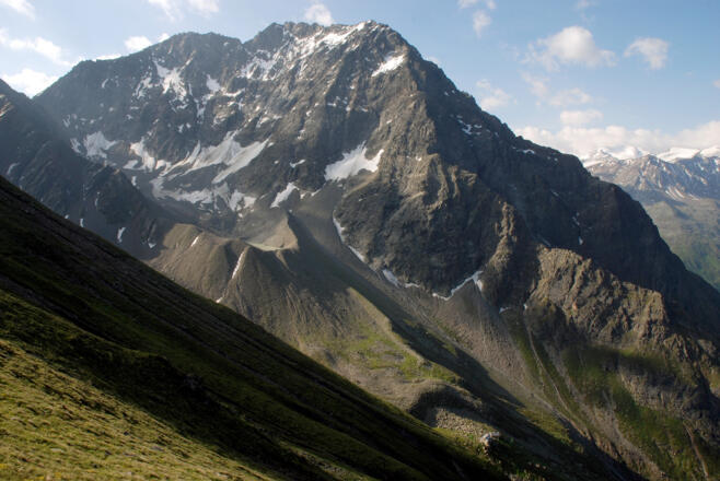 Blick von Gahwinden: Puitkogel und Weißmaurachsee