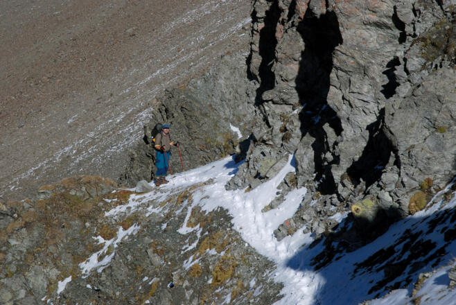Im nordseitigen obersten Teil am Kapuzinerjoch
