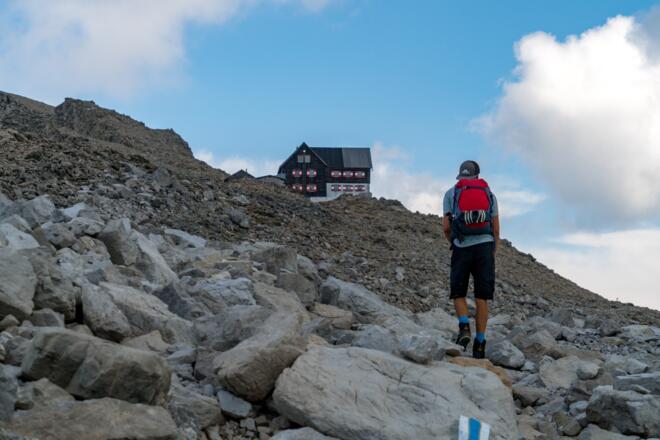 Die letzten Meter bis zum ersten Tagesziel.