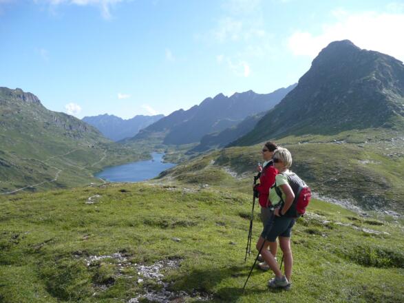 Nahe dem Znachsattel mit herrlichem Blick über die Giglachseen
