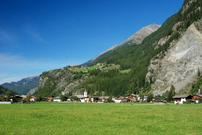 Im Ötztal, Blick nach Huben