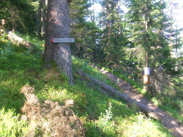 Abzweig zum Westgrat