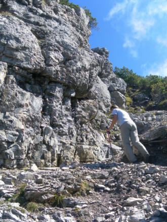 südwestseitige Gipelschrofenrampe