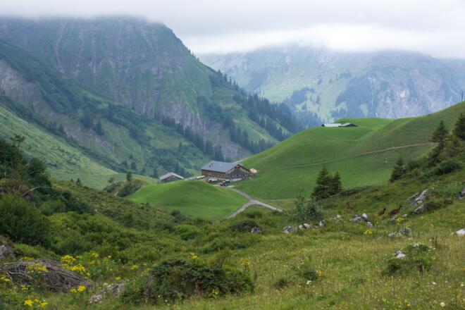 Blick auf Alpe Batzen