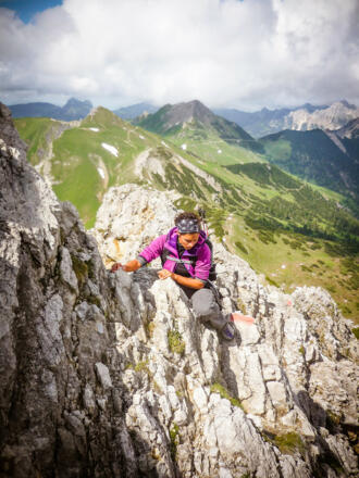 Kletterei am Nord-Ost Grat