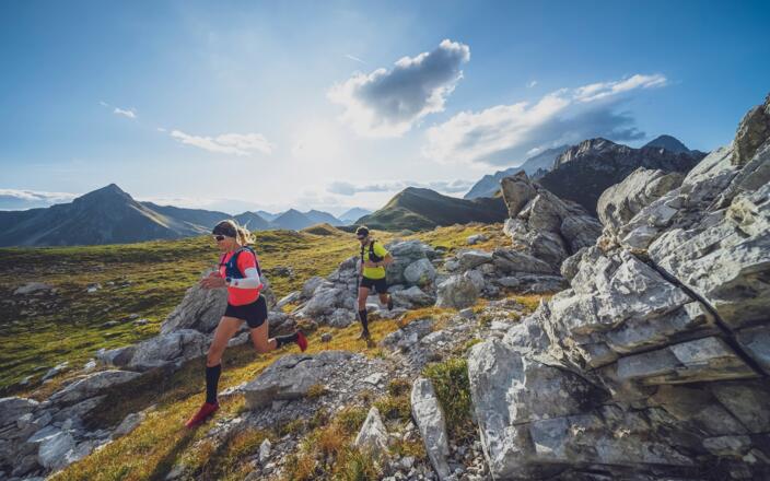 Trailrunner beim Caveljoch