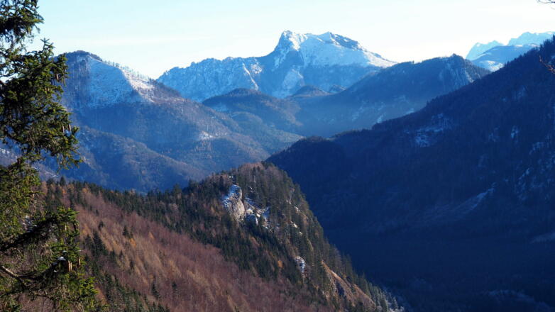 Tiefblick zum Vord. Signalkogel mit Erlakogel