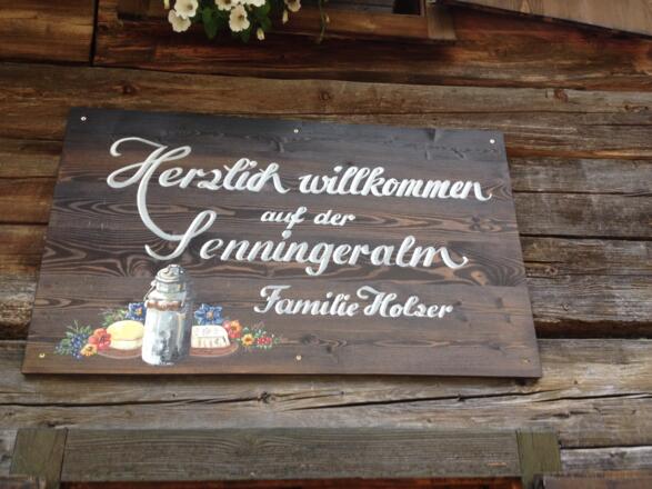 Einkehrschwung in der Senningeralm