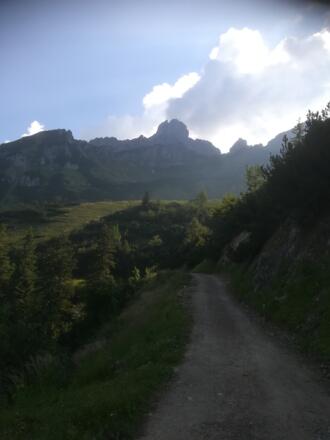 Herrlicher Ausblick zur Bischofsmütze
